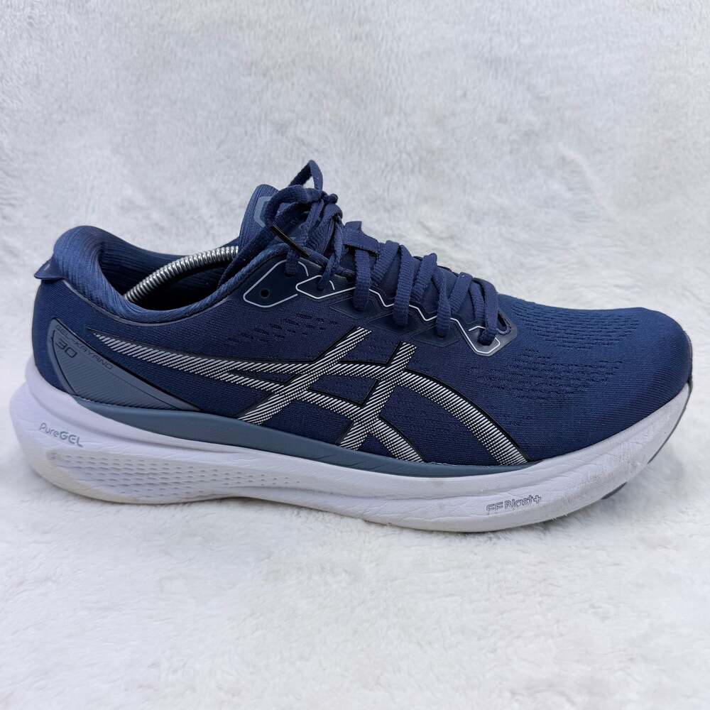ASICS Gel-Kayano 30 Men's Deep Ocean Blue White Running Shoes Size 14 1011B548